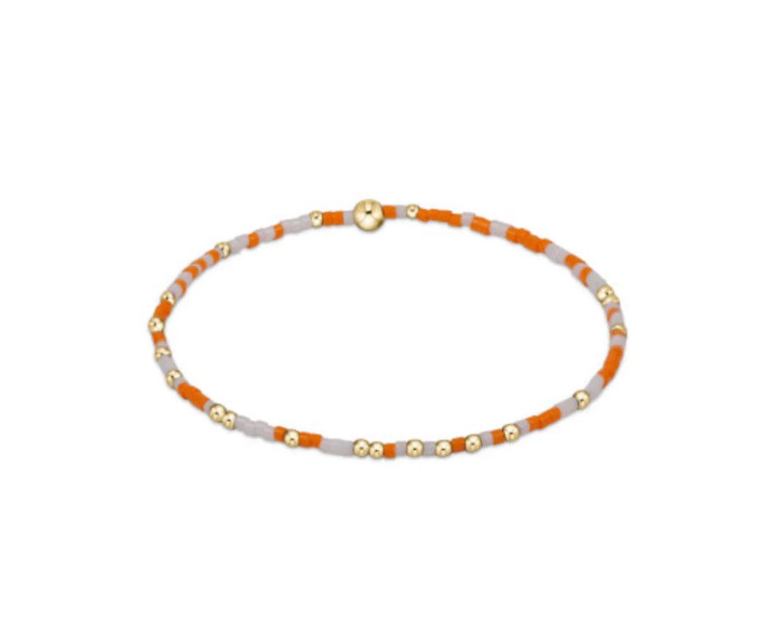Enewton EXTENDS Gameday Hope Unwritten Bracelet Orange + White