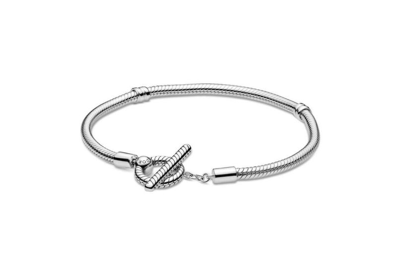 PANDORA™ Moments T-Bar Snake Chain Bracelet Sterling Silver