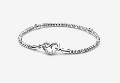 PANDORA™ Moments Studded Chain Bracelet Sterling Silver