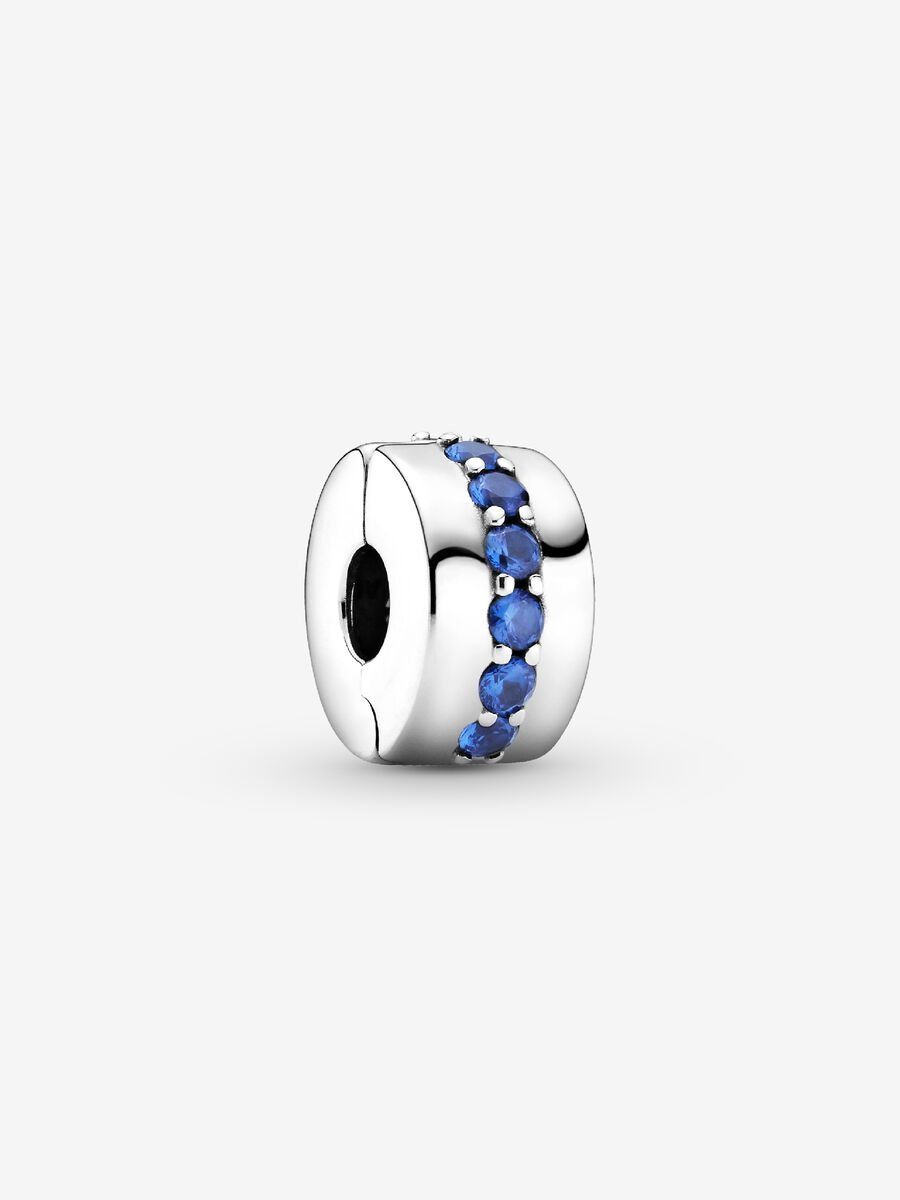 PANDORA™ Blue Sparkle Clip Charm