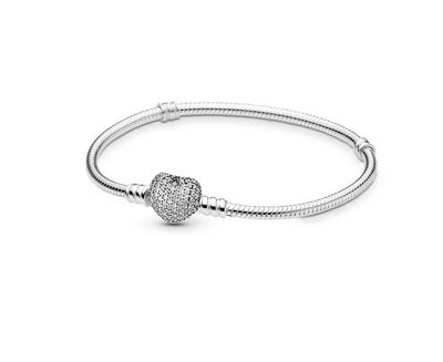 PANDORA™ Pave Heart Bracelet Sterling Silver
