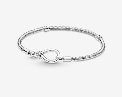 PANDORA™ Moments Infinity Knot Snake Chain Bracelet Sterling Silver