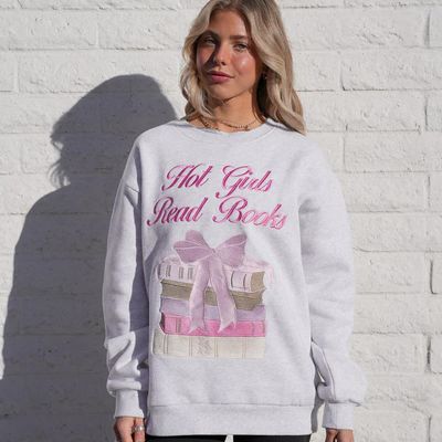 Hot Girls Read Books Sweatshirt