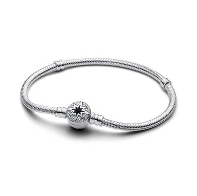 PANDORA™ North Star Clasp Snake Chain Bracelet Sterling Silver