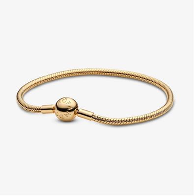 PANDORA™ Shine Snake Chain Bracelet 14k Gold Plating