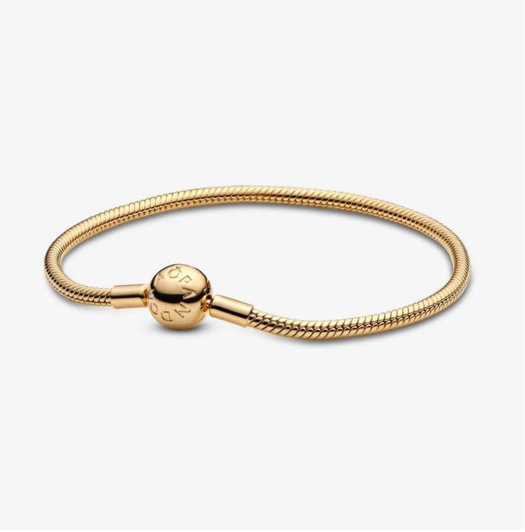 PANDORA™ Shine Snake Chain Bracelet 14k Gold Plating