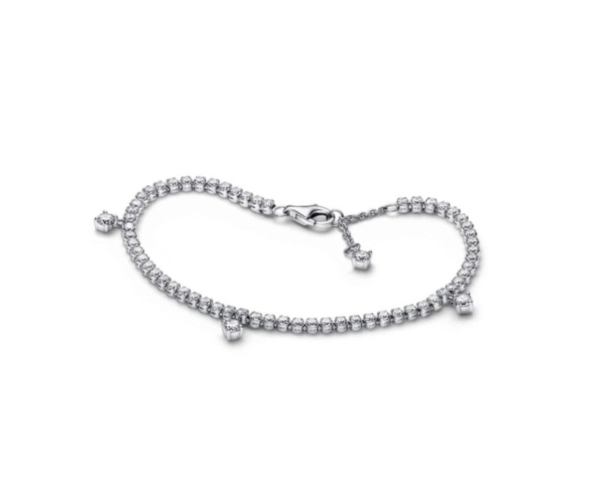 PANDORA™ Sparkling Drops Sterling Silver Tennis Bracelet