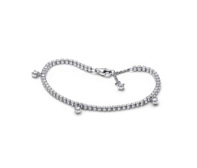 PANDORA™ Sparkling Drops Sterling Silver Tennis Bracelet