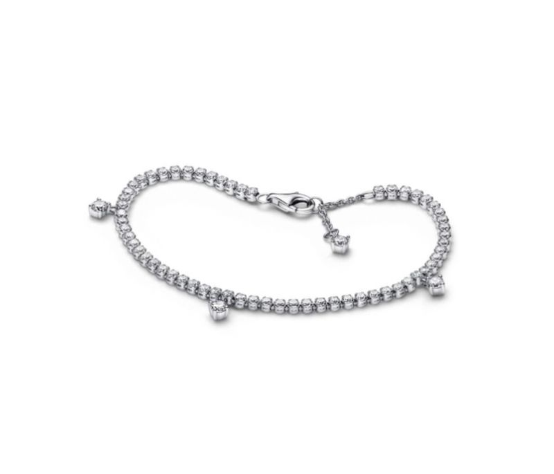PANDORA™ Sparkling Drops Sterling Silver Tennis Bracelet