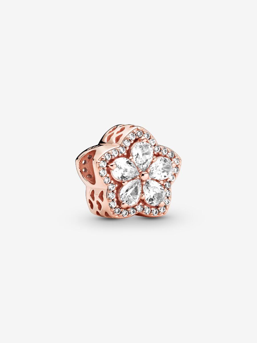 PANDORA™ Rose Gold Sparkling Snowflake Pavé Charm