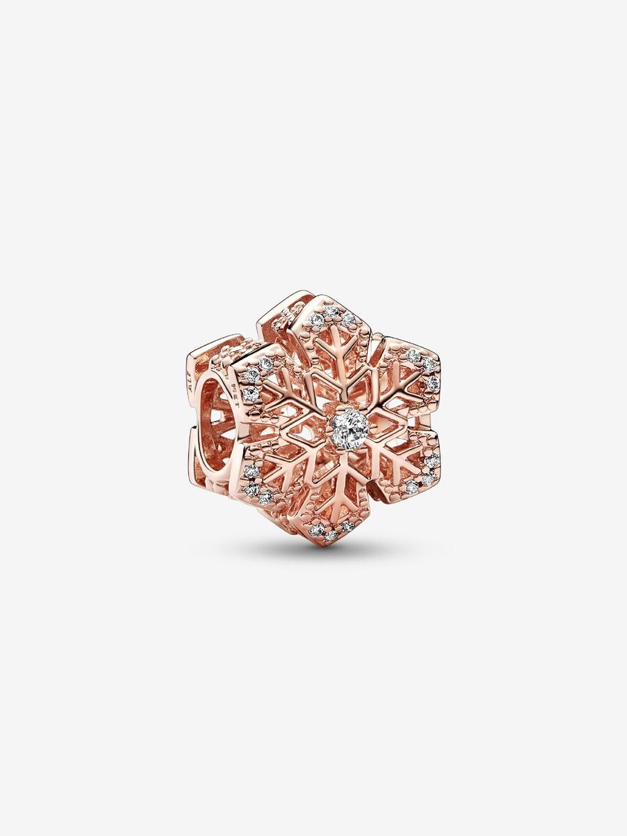 PANDORA™ Rose Gold Festive Snowflake Charm