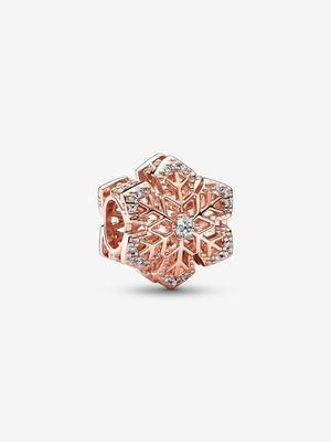 PANDORA™ Rose Gold Festive Snowflake Charm