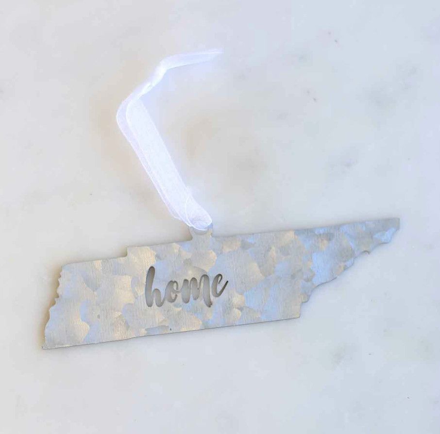 Galvanized Tennessee Home Ornament