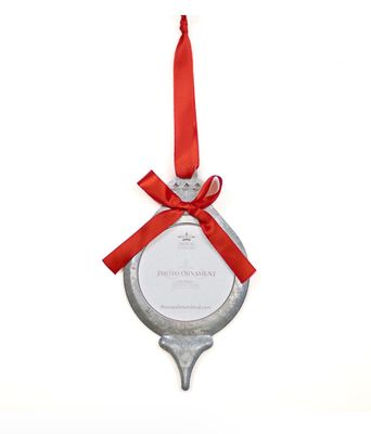 Silver Photo Ornament