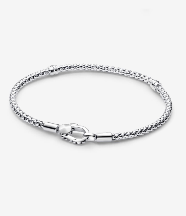PANDORA™ Studded Clasp + Chain Bracelet Sterling Silver