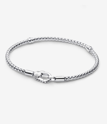 PANDORA™ Studded Clasp + Chain Bracelet Sterling Silver