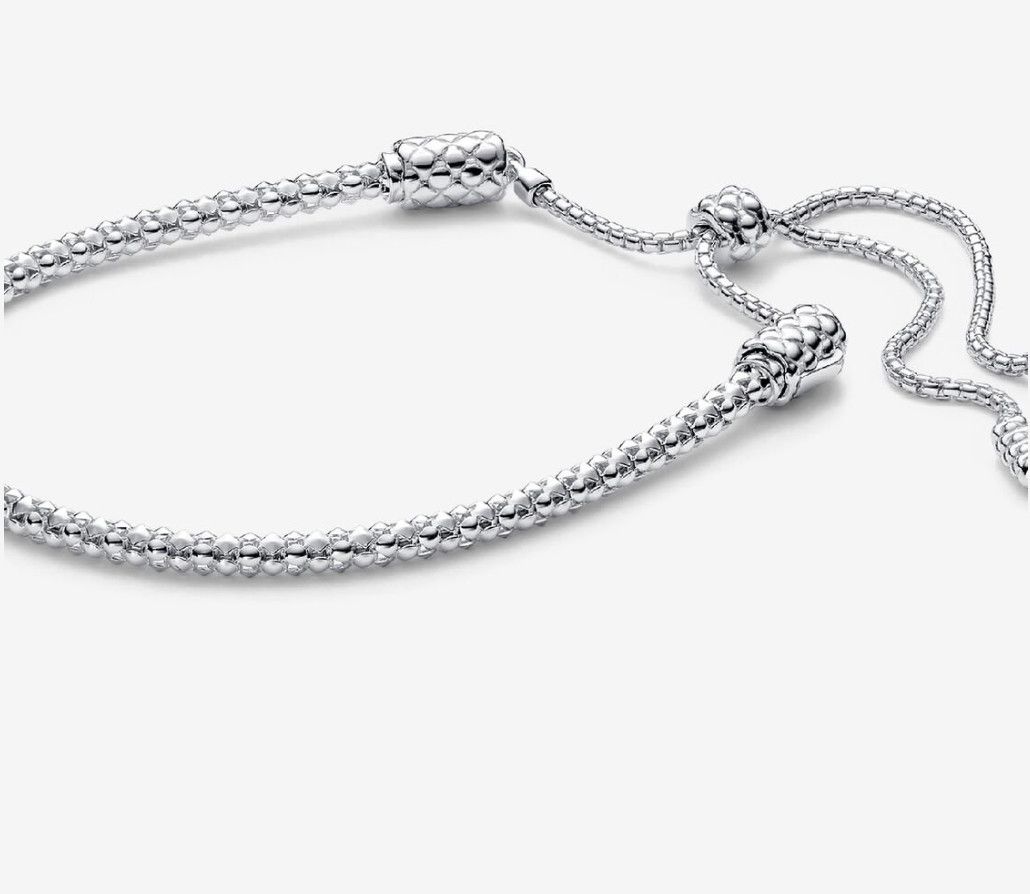 PANDORA™ Moments Studded Chain Slider Bracelet, Size: 2