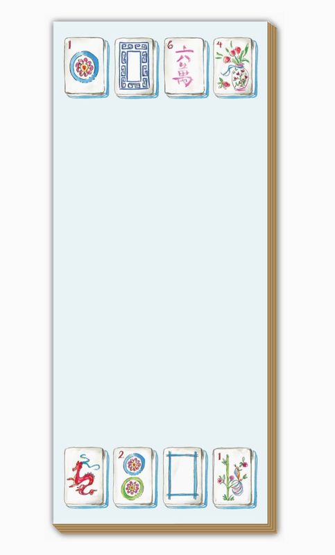 Handpainted Mahjong Tiles Luxe Skinny Pad