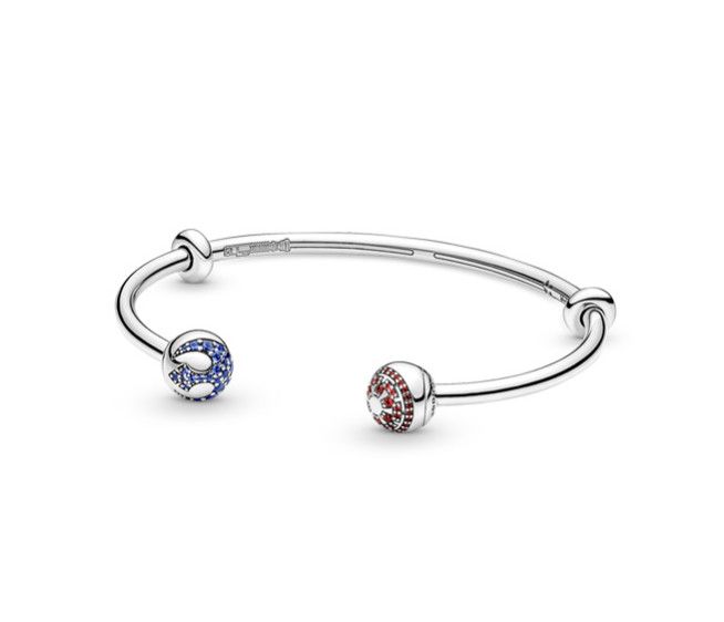 PANDORA™ Star Wars Sterling Silver Open Bangle, Size: 17.50 Cm