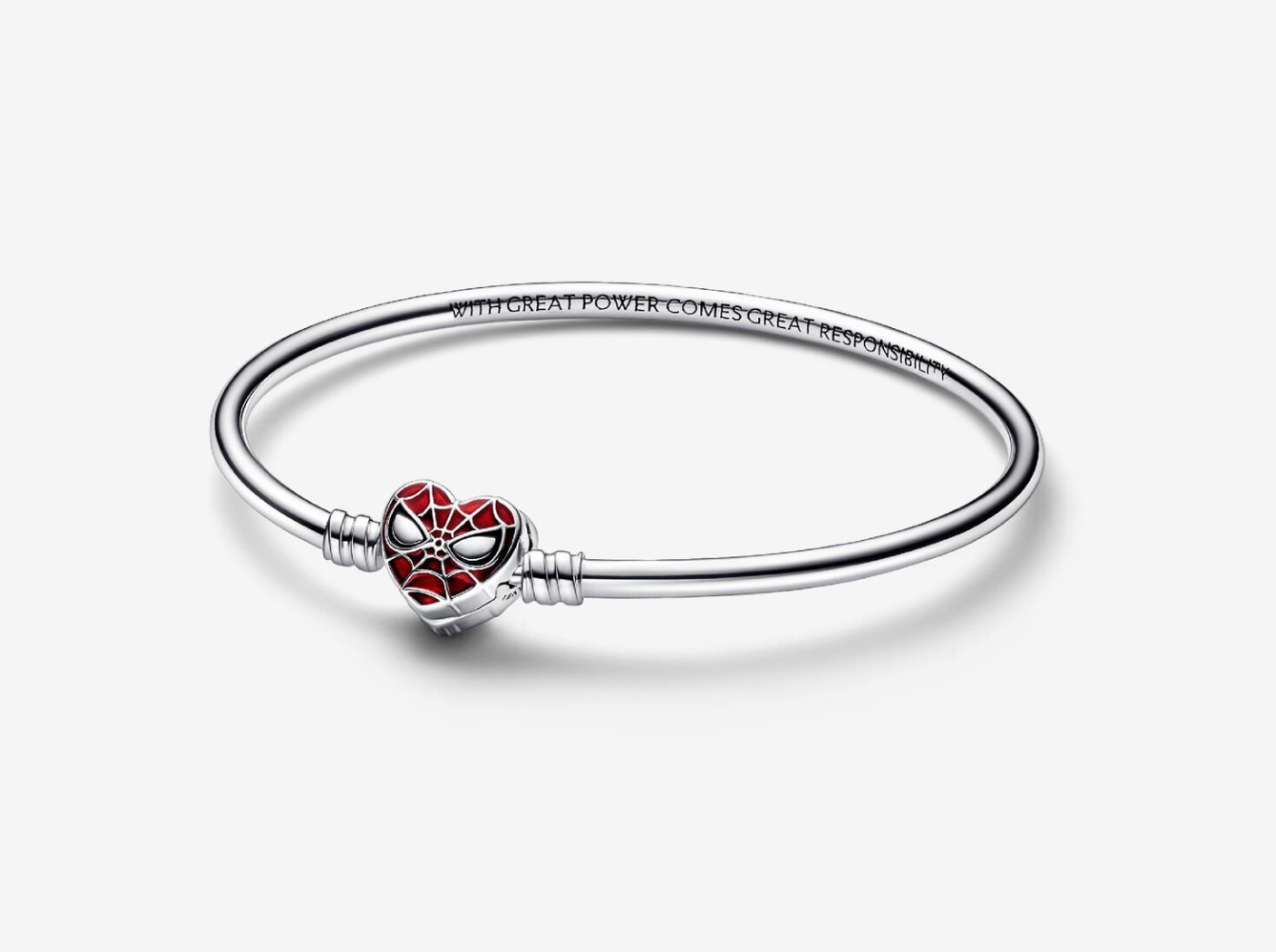 PANDORA™ Moments Marvel Spider-Man Mask Clasp Bangle Sterling Silver