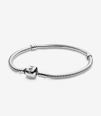 PANDORA™ Original Moments Barrel Clasp Snake Chain Bracelet Sterling Silver
