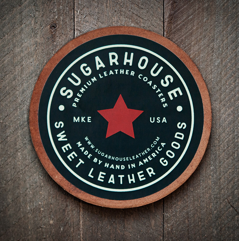 Tennessee Tri-Star Leather Coaster