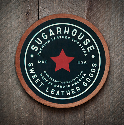 Tennessee Tri-Star Leather Coaster