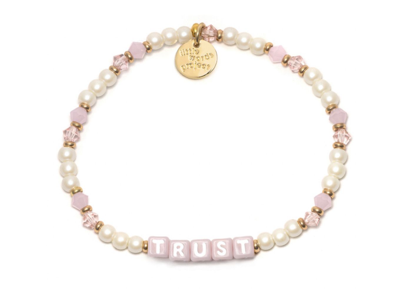 Trust Pink Pearl | Little Words Bracelet