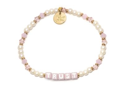 Trust Pink Pearl | Little Words Bracelet