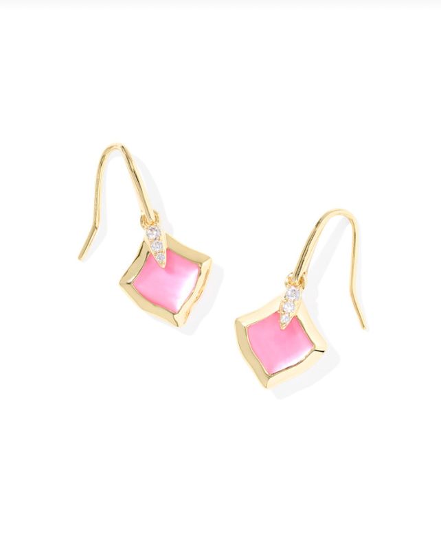 The Joelle Small Drop Earring Gold Azalea Illusion