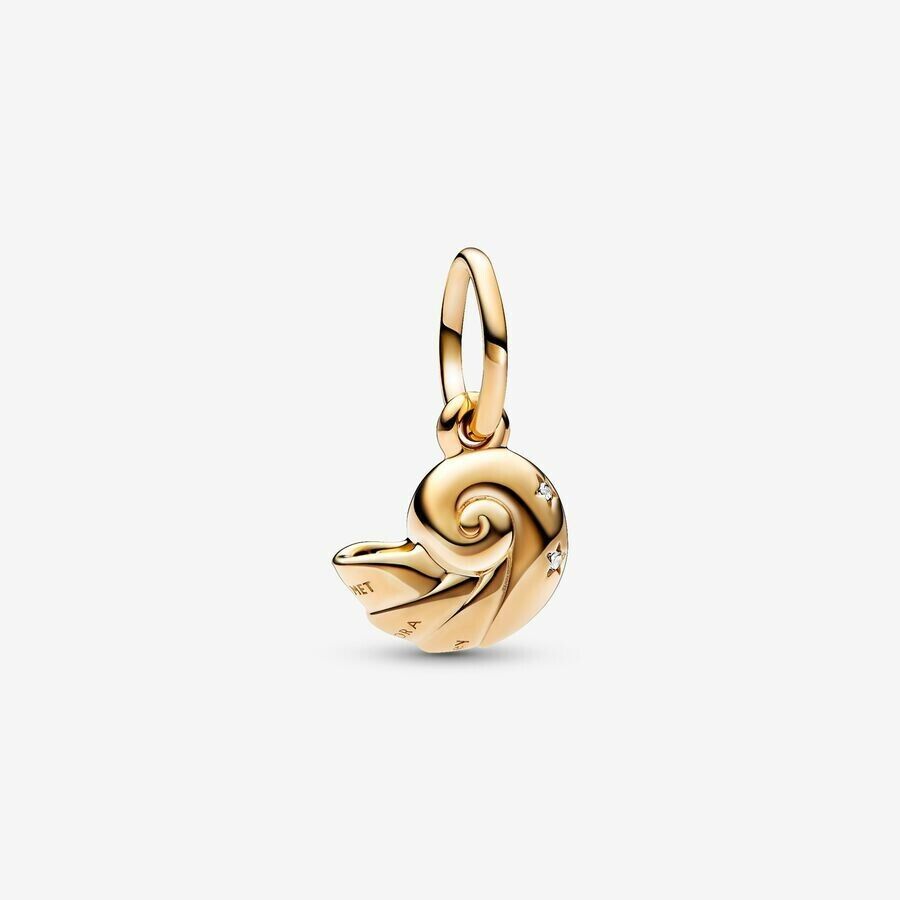 PANDORA™ Disney The Little Mermaid 14K Gold Plated Enchanted Shell Dangle Charm