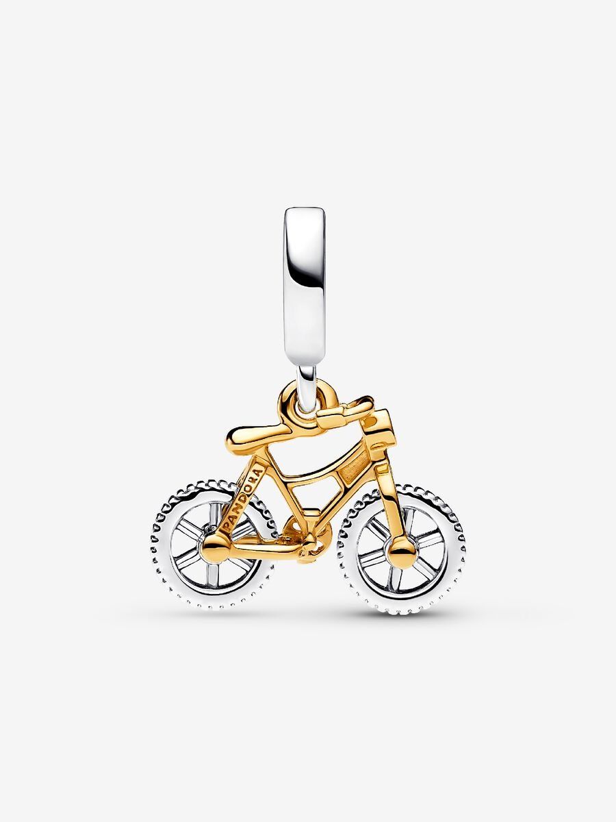 PANDORA™ Two-Tone Spinning Wheels Bicycle Dangle Charm