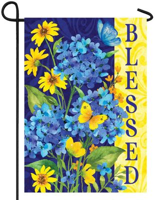 Blessed Hydrangeas Garden Flag