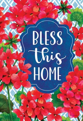 Blessed Geraniums Garden Flag