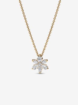 PANDORA™ Herbarium Cluster 14K Gold Plated Pendant Necklace