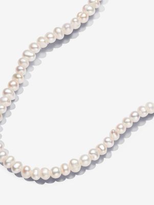 PANDORA™ Treated Freshwater Cultured Pearls T-bar Collier Necklace 14k Gold Plating