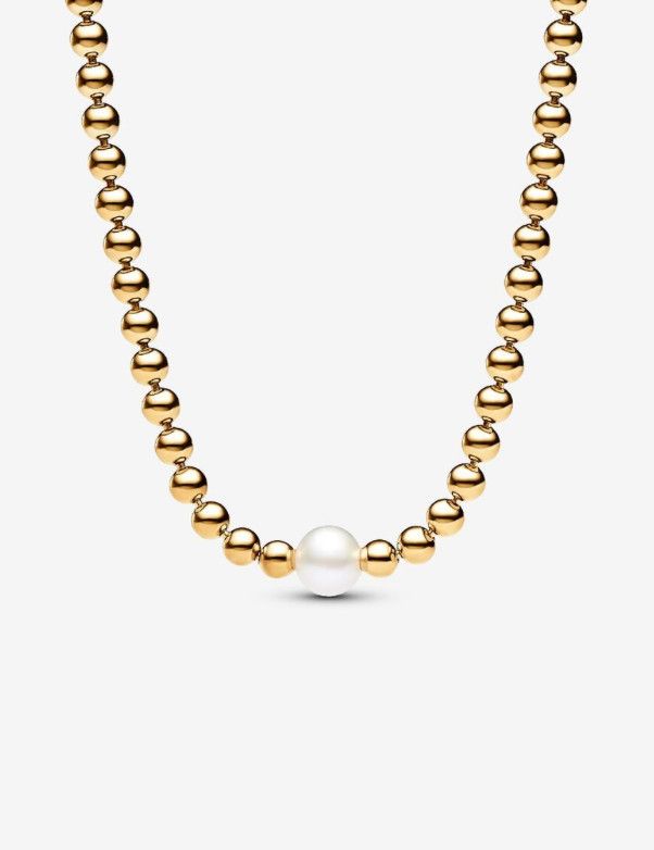 PANDORA™ Treated Freshwater Cultured Pearl + Beads Collier Necklace