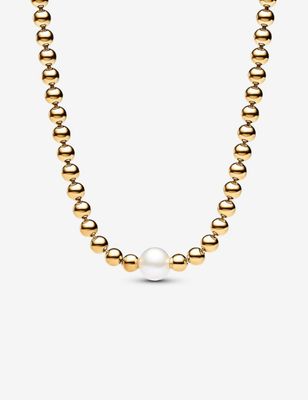 PANDORA™ Treated Freshwater Cultured Pearl + Beads Collier Necklace