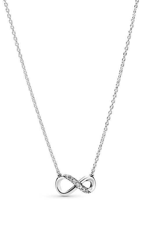 PANDORA™ Sparkling Infinity Collier Necklace Sterling Silver, Size: 50