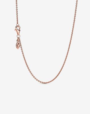 PANDORA™ Classic Cable Chain Necklace 14k Rose Gold Plating
