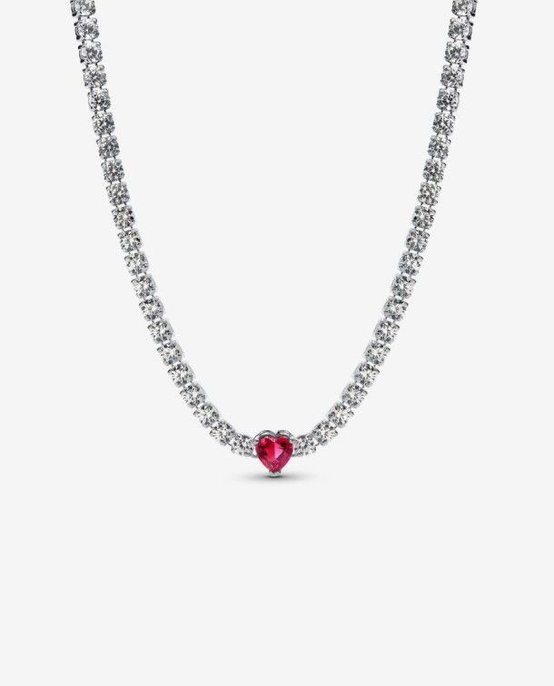 PANDORA™ Halo Heart Sterling Silver Chocker