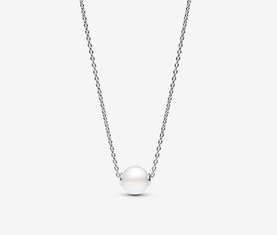 PANDORA™ Treated Freshwater Cultured Pearl Collier Necklace Sterling Silver
