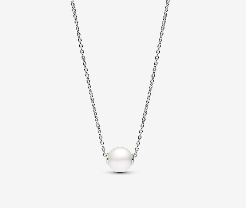 PANDORA™ Treated Freshwater Cultured Pearl Collier Necklace Sterling Silver