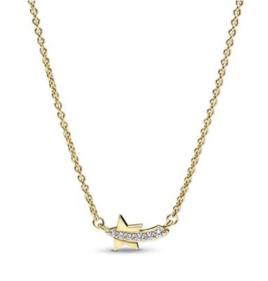 PANDORA™ Shooting Star 14K Gold Plated Collier Necklace