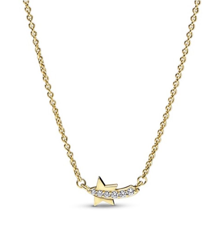 PANDORA™ Shooting Star 14K Gold Plated Collier Necklace