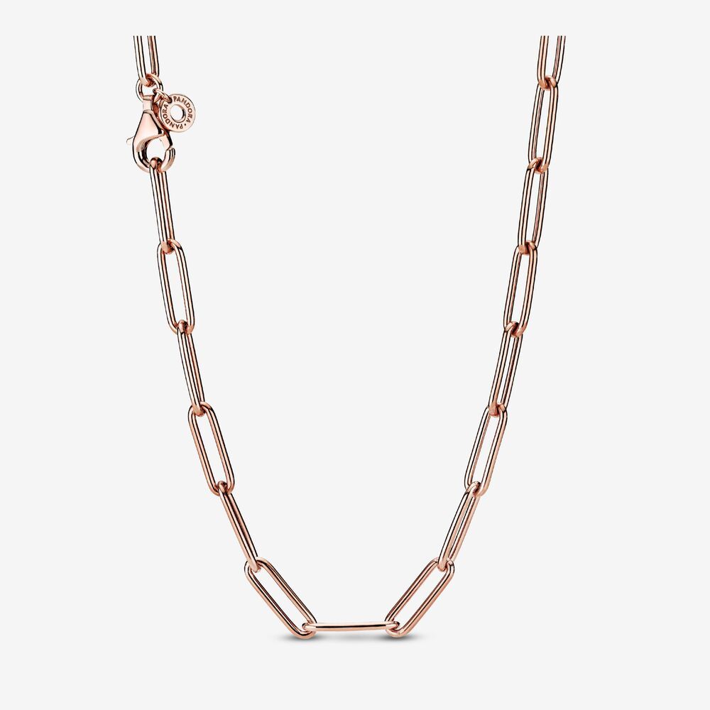 PANDORA™ Rose Gold  Long Link Cable Chain Necklace, Size: 45