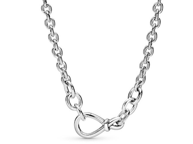 PANDORA™ Sterling Silver Chunky Infinity Knot Necklace