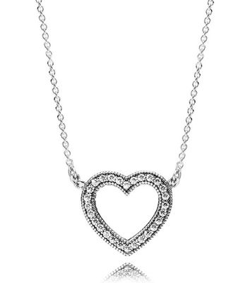 PANDORA™ Loving Hearts of Pandora Sterling Silver  Necklace