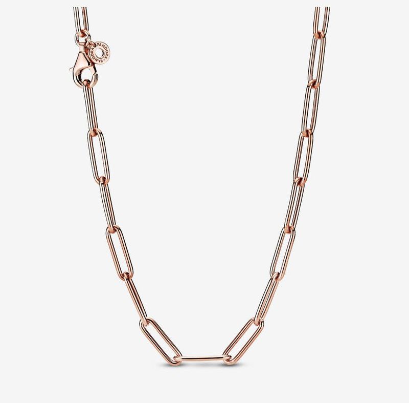 PANDORA™ Rose Gold  Long Link Cable Chain Necklace