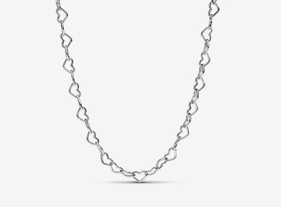 PANDORA™ Linked Hearts Collier Necklace Sterling Silver